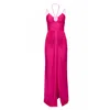 Aggi By Halewski Women's Pink Ines Fuchsia Pearl Maxi Evening Sleeveless Dress In Pink
