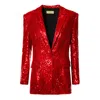 Aggi By Halewski Blazer Holly Brilliant Ruby In Red