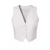 Aggi By Halewski Women's Sylvia Off White Suit Vest