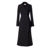 Aggi By Halewski Women's Tilda Designer Black Long Coat In Black