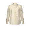 Aggi By Halewski Women's Yellow / Orange Sarita Butter Yellow Elegant Shirt With Long Sleeves In Yellow