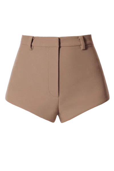 Aggi By Halewski Micro Shorts Cori Classic Beige In Brown