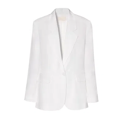 Aggi Blazer Bellamy Satin Bright White