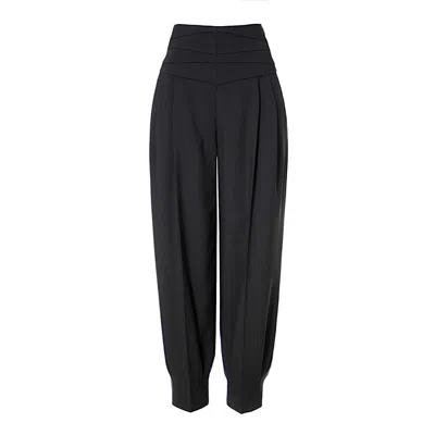 Aggi Trousers Bianca Neutral Black