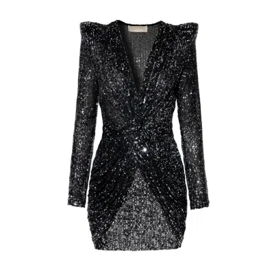 Aggi By Halewski Women's Black Jennifer Moon Rock Dress