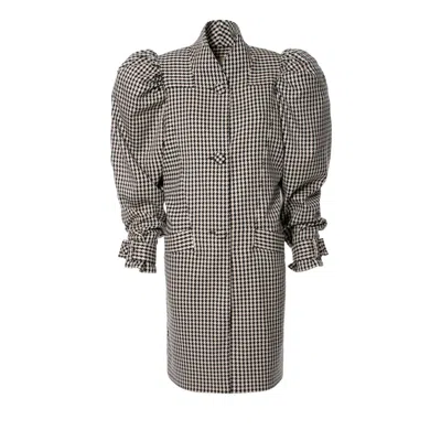 Aggi Women's Black Marion Très Chic Short Coat In Multi Color