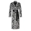 Aggi By Halewski Women's Black Maxine Monochrome Coat In Black