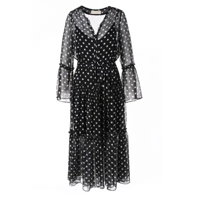 Aggi Women's Black Mireille Moonless Night Dress In Multi