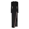 Aggi By Halewski Women's Black Simone Night Fall Dress In Black