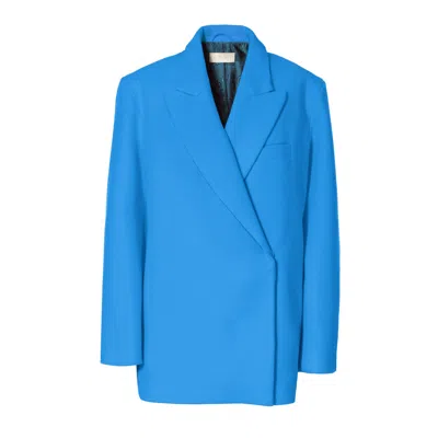 Aggi Women's Blue Nicole French Oversized Outdoor Blazer