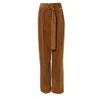 Aggi By Halewski Women's Brown Janice Toffee Trousers In Brown