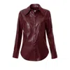 Aggi By Halewski Women's Brown Tara Malaga Wine Shirt In Brown