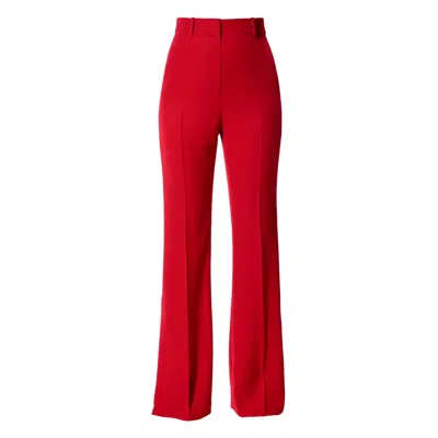 Aggi Women's Camilla Ribbon Red Flared Trousers