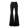 Aggi By Halewski Women's Cornelia Jet Black Extremely Flared Pants In Black