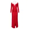 AGGI WOMEN'S DIANNA MAXI RED EVENING DRESS