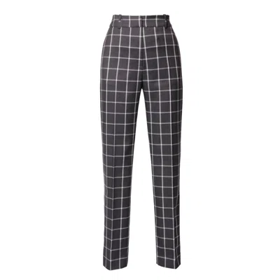 Aggi Women's Erin Frost Grey Straight Suit Trousers