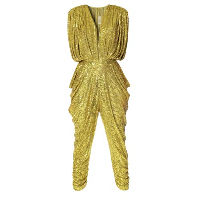 Aggi Jumpsuit Saddie Lemon Frost In Gold/yellow/orange