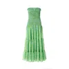 Aggi By Halewski Maya Tender Shoots Dress In Green