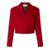 Aggi By Halewski Blazer Heidi Ribbon Red In Red