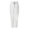 Aggi By Halewski Women's Iga Cream White Pants In White