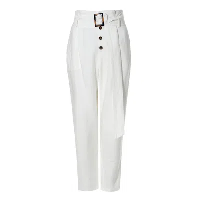 Aggi Women's Iga Cream White Pants