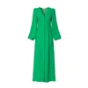 Aggi By Halewski Women's Imani Green Bohemian Style Maxi Dress In Green