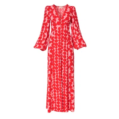 Aggi By Halewski Women's Imani Poppy Red Dress