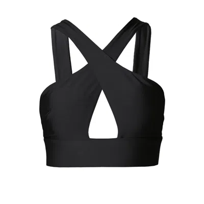 Aggi Women's Isla Background Black Top