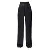 Aggi By Halewski Trousers Jessie Glossy Black In Black