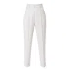 Aggi By Halewski Women's Kelly Aesthetic White Tailored Trousers With Cuffs In White