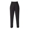 Aggi By Halewski Women's Kelly Rich Black Tailored Trousers With Cuffs In Black