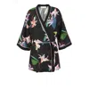 Aggi By Halewski Women's Kimono Reiko After Dark In Pink