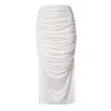 Aggi By Halewski Skirt Kristin White Pearl In White
