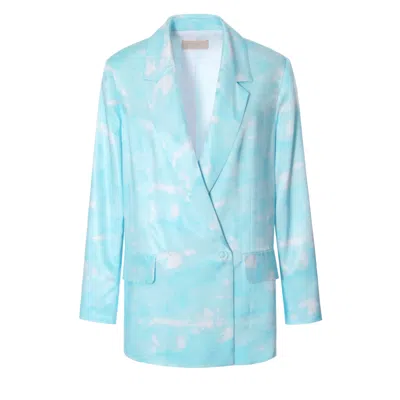 Aggi Women's Lana Sky Blue Light Oversized Blazer