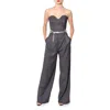 Aggi By Halewski Women's Lara Downtown Grey Corset Top In Grey