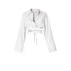 Aggi By Halewski Women's Lauren Bright White Blouse In White