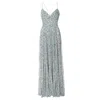 Aggi By Halewski Women's Noemi Romantic Flowers Maxi Pleated Dress