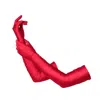 Aggi By Halewski Women's Paris Red Long Draped Gloves In Red