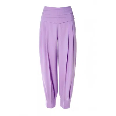Aggi By Halewski Women's Pink / Purple Bianca Viola Trousers In Pink/purple