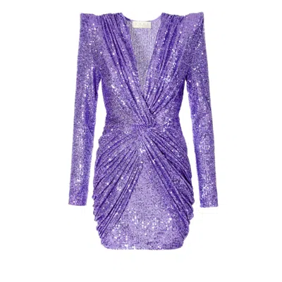 Aggi By Halewski Women's Pink / Purple Jennifer Purple Opulence Dress In Pink/purple