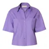Aggi By Halewski Women's Pink / Purple Lotta Lavender Light Short Sleeve Shirt In Pink/purple