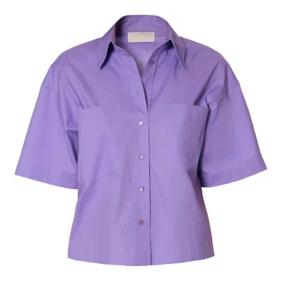Aggi Women's Pink / Purple Lotta Lavender Light Short Sleeve Shirt In Pink/purple