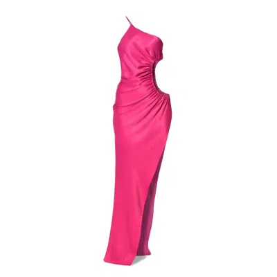 Aggi Women's Pink / Purple Miracle Hot Lips Dress In Pink/purple