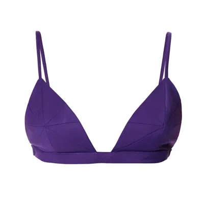 Aggi By Halewski Women's Pink / Purple Reese Purple Royal Bralette In Pink/purple