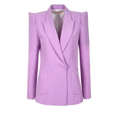 Aggi Women's Pink / Purple Samantha Crocus Blazer