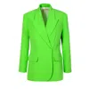Aggi By Halewski Blazer Ramona Green Flash In Green