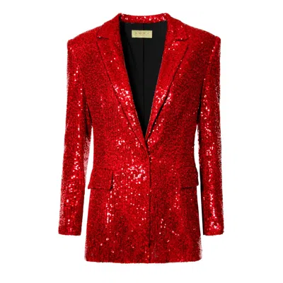 Aggi Blazer Holly Brilliant Ruby In Red