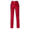 Aggi By Halewski Pants Luca Brilliant Ruby In Red
