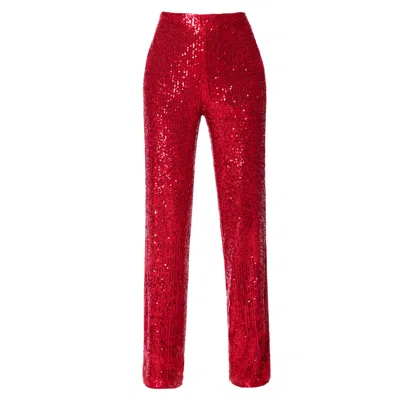 Aggi Pants Luca Brilliant Ruby In Red