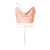 Aggi By Halewski Women's Rose Gold Lucia Interface Tan Top In Rose Gold